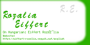 rozalia eiffert business card